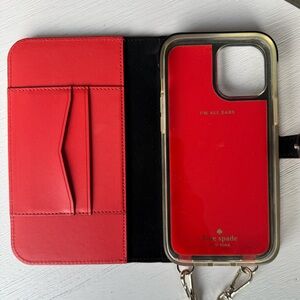 Kate Spade Orange Phone Case with Card Slots
